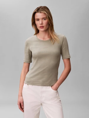 Calvin Klein T-shirt | Slim Fit zielony