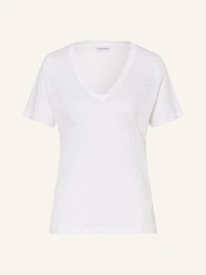 Zdjęcie produktu Calvin Klein T-Shirt Z Lnu weiss