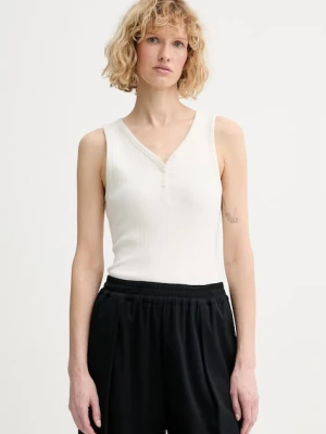 Calvin Klein top damski bawełniany z elastanem