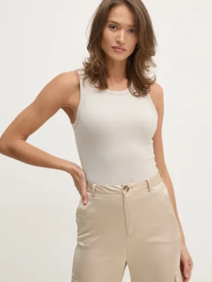 Calvin Klein top damski kolor beżowy K20K208054
