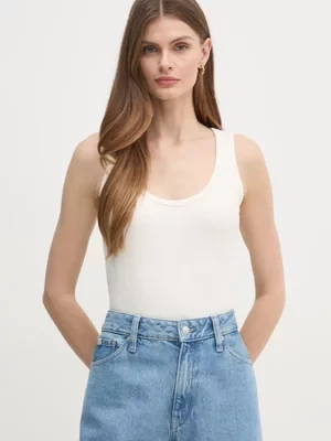 Calvin Klein top damski kolor beżowy K20K208246