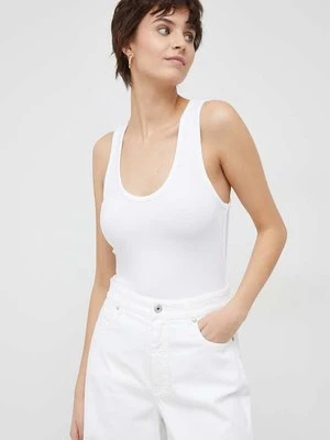 Calvin Klein top damski kolor biały