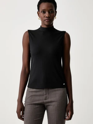 Calvin Klein top damski z modalem czarny