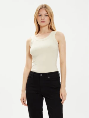 Calvin Klein Top K20K207190 Beżowy Slim Fit