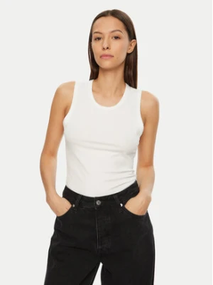 Calvin Klein Top K20K208054 Biały Slim Fit