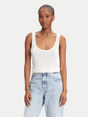 Calvin Klein Top LV044C345G Écru Regular Fit Kremowy