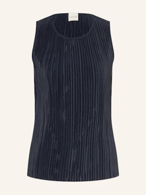 Calvin Klein Top Plisowany blau
