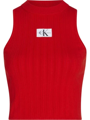 Calvin Klein Top w kolorze czerwonym rozmiar: M