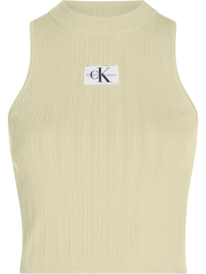 Calvin Klein Top w kolorze jasnozielonym rozmiar: S