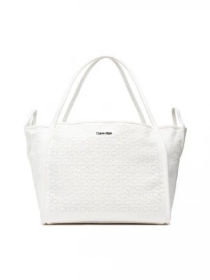 Calvin Klein Torba Calvin Resort Carry All Bag Mesh K60K609404 Biały