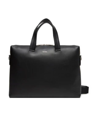 Calvin Klein Torba na laptopa Ck Premium Leather Laptop Bag K50K512939 Czarny