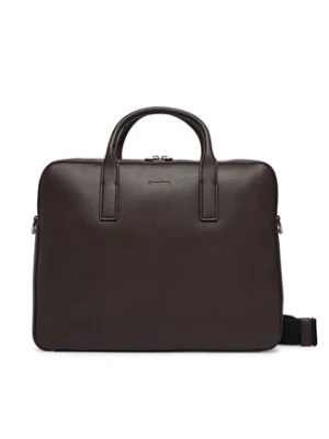 Calvin Klein Torba na laptopa Raised Commuter LV04D3157G Brązowy