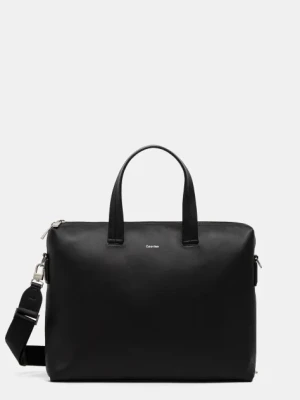 Calvin Klein torba na laptopa skórzana kolor czarny K50K512939