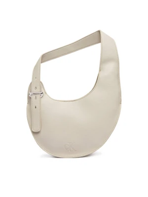 Calvin Klein Torebka Asym Buckle Shoulder Bag LV04F3872G Kremowy