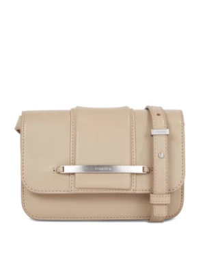 Calvin Klein Torebka Bar Hardware Crossbody K60K611078 Beżowy