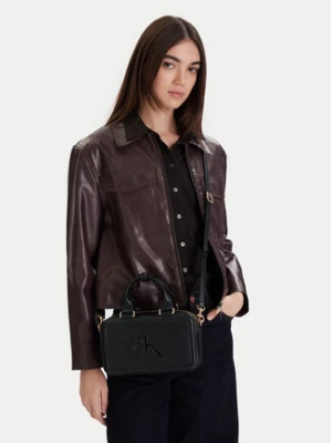 Calvin Klein Torebka Bold Ck Bauletto Crossbody LV04F3411G Czarny