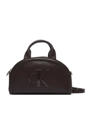 Calvin Klein Torebka Bold Ck Dome Crossbody LV04F3895G Bordowy