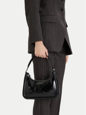 Calvin Klein Torebka Bold Ck Metallic Shoulder Bag LV04F3332G Czarny