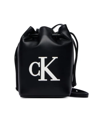 Calvin Klein Torebka Bold Ck Mini Bucket Crossbody LV04F3870G Czarny