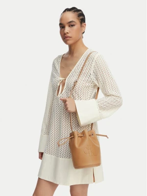 Calvin Klein Torebka Bold Ck Small LV04F3640G Beżowy