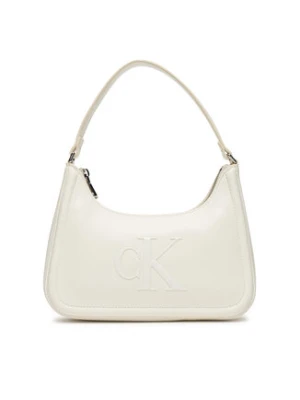 Calvin Klein Torebka Bold Ck Small Shoulder Bag LV04F3230G Biały