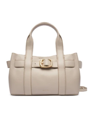 Calvin Klein Torebka Buckle Mini Tote With Strap LV04F3295G Beżowy