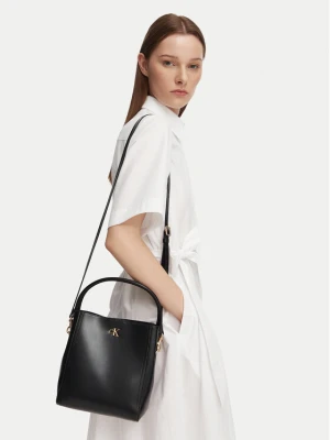 Calvin Klein Torebka Ck Bucket With Strap LV04F3174G Czarny