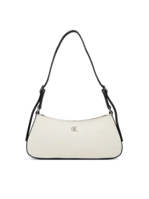 Calvin Klein Torebka Ck Canvas Small Shoulder Bag LV04F3347G Biały