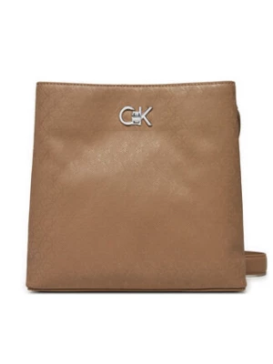 Calvin Klein Torebka Ck Convertible Bucket Bag_Mono K60K613137 Brązowy