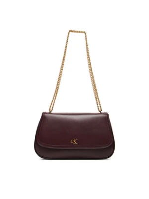 Calvin Klein Torebka Ck Convertible Chain Medium Bag LV04F3171G Bordowy
