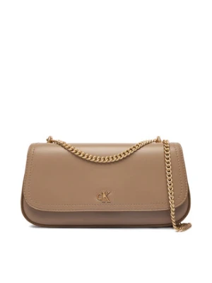 Calvin Klein Torebka Ck Convertible Chain Small Bag LV04F3172G Beżowy