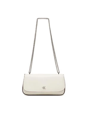 Calvin Klein Torebka Ck Convertible Chain Small Bag LV04F3172G Biały