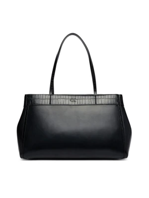 Calvin Klein Torebka Ck Croc Snap Large Tote LV04F3904G Czarny