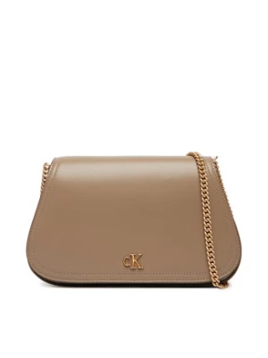 Calvin Klein Torebka Ck Curved Wallet On Chain LV04F1153G Beżowy