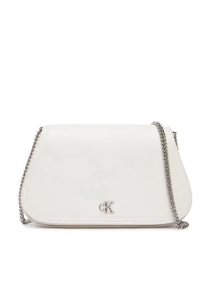 Calvin Klein Torebka Ck Curved Wallet On Chain LV04F1153G Biały