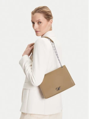 Calvin Klein Torebka Ck Medium Conv Chain Bag K60K612810 Beżowy