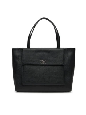 Calvin Klein Torebka Ck Medium Shopper_Tex K60K613178 Czarny