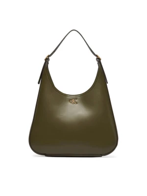 Calvin Klein Torebka Ck Medium Shoulder Bag LV04F3522G Zielony ciemny