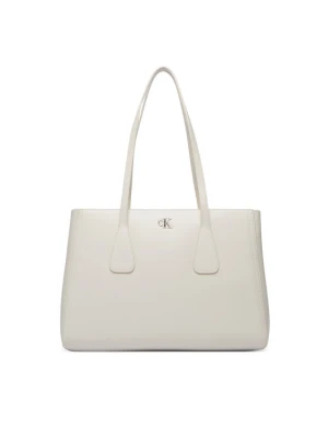 Calvin Klein Torebka Ck Medium Work Tote LV04F3442G Biały