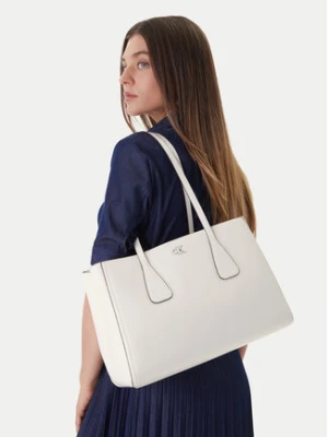 Calvin Klein Torebka Ck Medium Work Tote LV04F3442G Biały