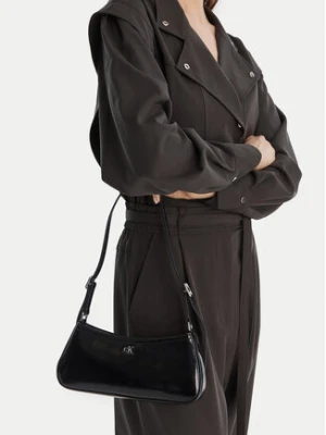 Calvin Klein Torebka Ck Metallic Small Shoulder Bag LV04F3304G Czarny