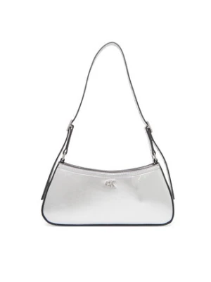 Calvin Klein Torebka Ck Metallic Small Shoulder Bag LV04F3304G Srebrny
