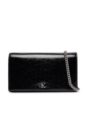 Calvin Klein Torebka Ck Metallic Wallet On Chain LV04F3320G Czarny