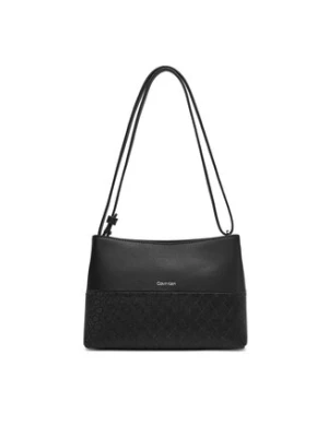Calvin Klein Torebka Ck Mixmedia Convertible Bag_Mono K60K613170 Czarny