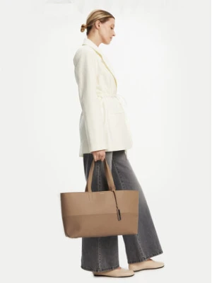 Calvin Klein Torebka Ck Mixmedia Shopper_Mono K60K613166 Beżowy