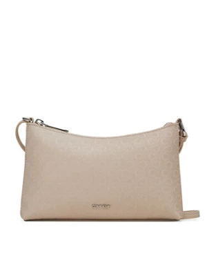 Calvin Klein Torebka Ck Must Aop Conv Logo Jqd Strap LV04F3099G Beżowy