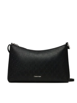 Calvin Klein Torebka Ck Must Aop Conv Logo Jqd Strap LV04F3099G Czarny
