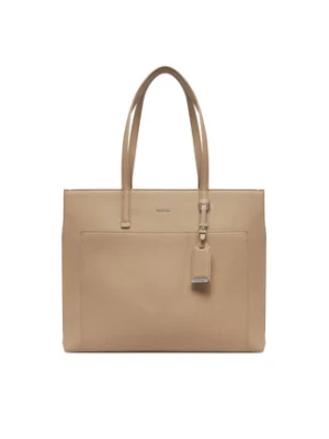 Calvin Klein Torebka Ck Must Medium Shopper W/Pocket K60K613019 Beżowy