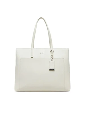 Calvin Klein Torebka Ck Must Medium Shopper W/Pocket K60K613019 Écru