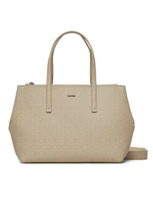 Calvin Klein Torebka Ck Must Tote Md_Epi Mono K60K611758 Écru